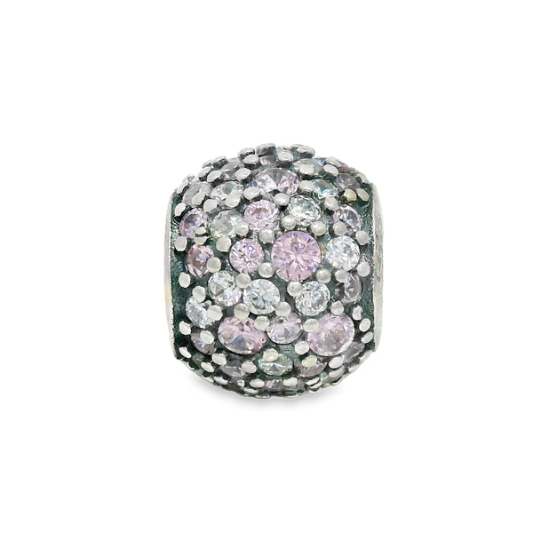 Charm con Circonias Rosa
