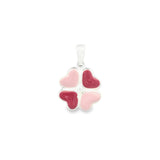Dije para Pulsera y Collar de Trebol Rosa