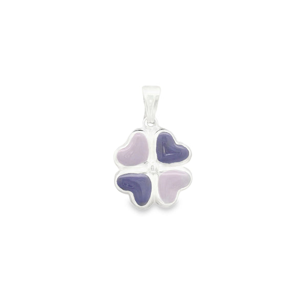 Dije para Pulsera y Collar de Trebol Rosa