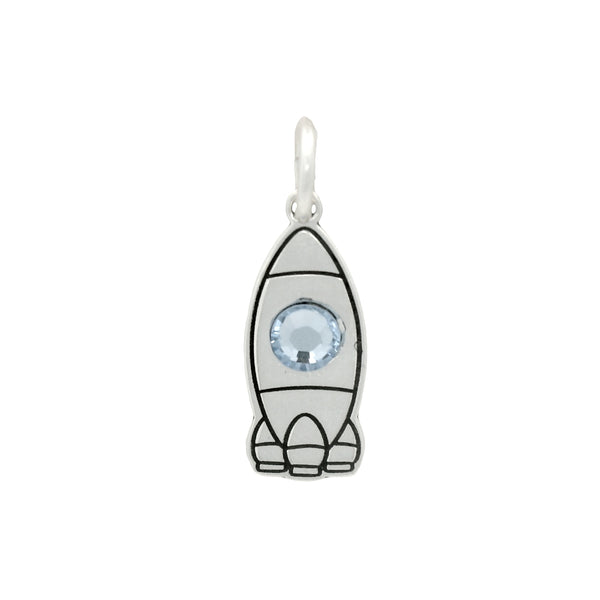 Dije de Nave Espacial de Plata