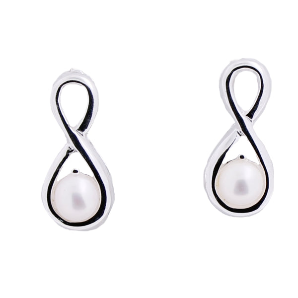 Aretes Infinito Con Perla