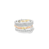 Anillo Unified con Chapa de Oro Rosado