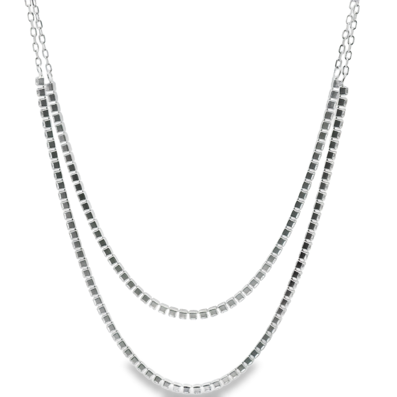 Collar Doble de Tenis de Circonia
