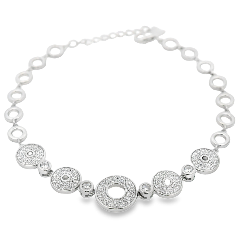 Pulsera Circulos con Cirrconia