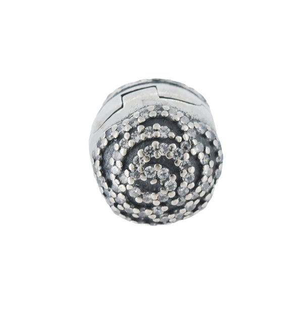 Dije De Esfera Con Rosa Para Pulsera