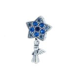 Dije De Estrella Con Angel Para Pulsera