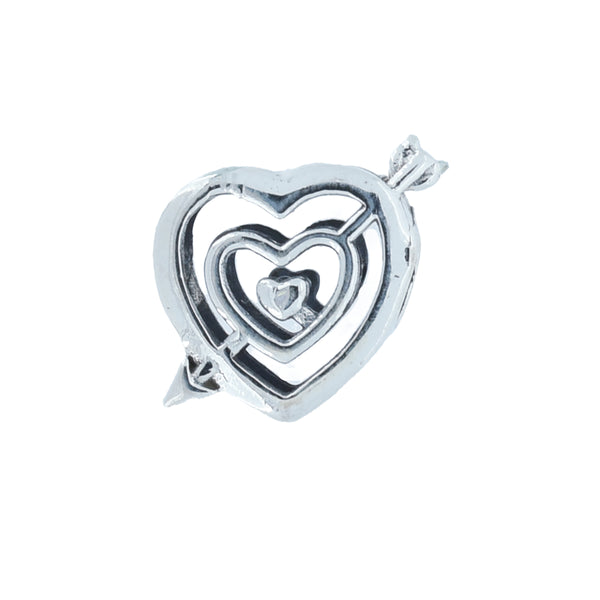 Dije De Corazón Flechado Para Pulsera