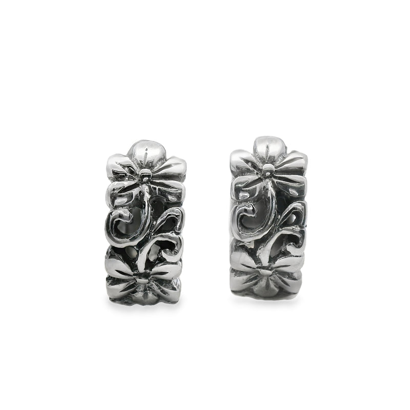 Arracada de Flores de Plata