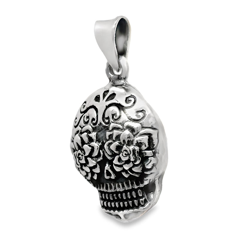 Dije de Calavera de Plata
