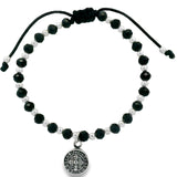 Pulsera de San Benito con Cuencas de Plata Negro