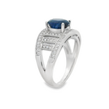 Anillo de Circonia con Piedra Natural al Centro Rubi / 6