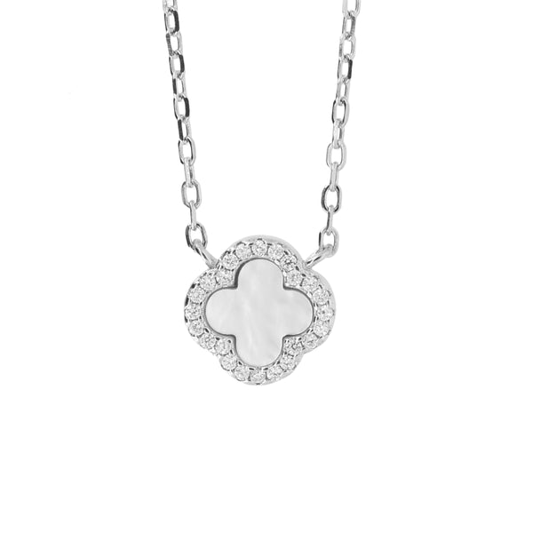 Collar De Flor Con Circonia