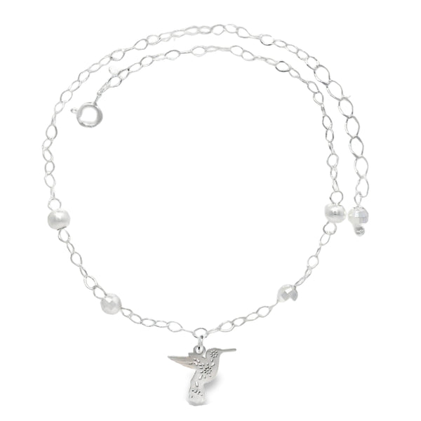 Tobillera de Plata de Colibri