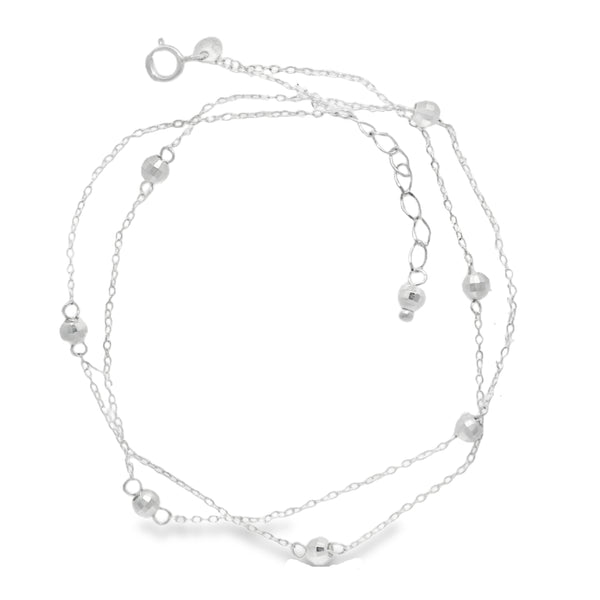 Tobillera de Esferas de Plata