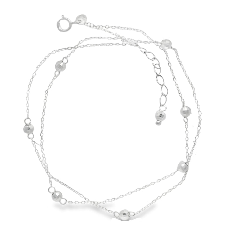 Tobillera de Esferas de Plata