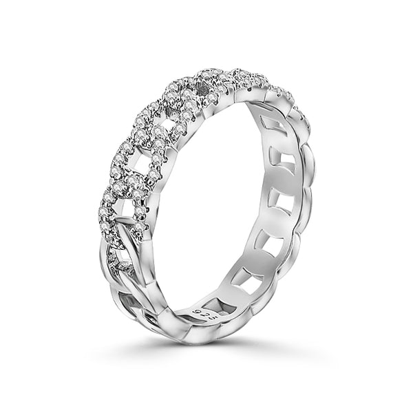 Anillo Cadena de Circonia #6