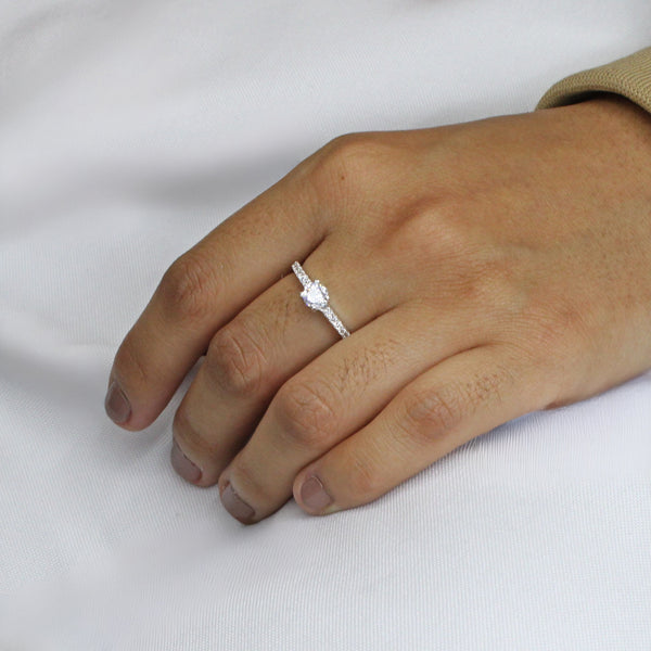 Anillo Solitario de Circonia 7