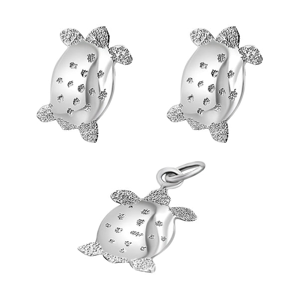 Juego De Plata Tortuga Liso
