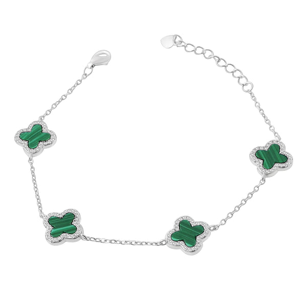 Pulsera Tréboles Verdes con Cironia