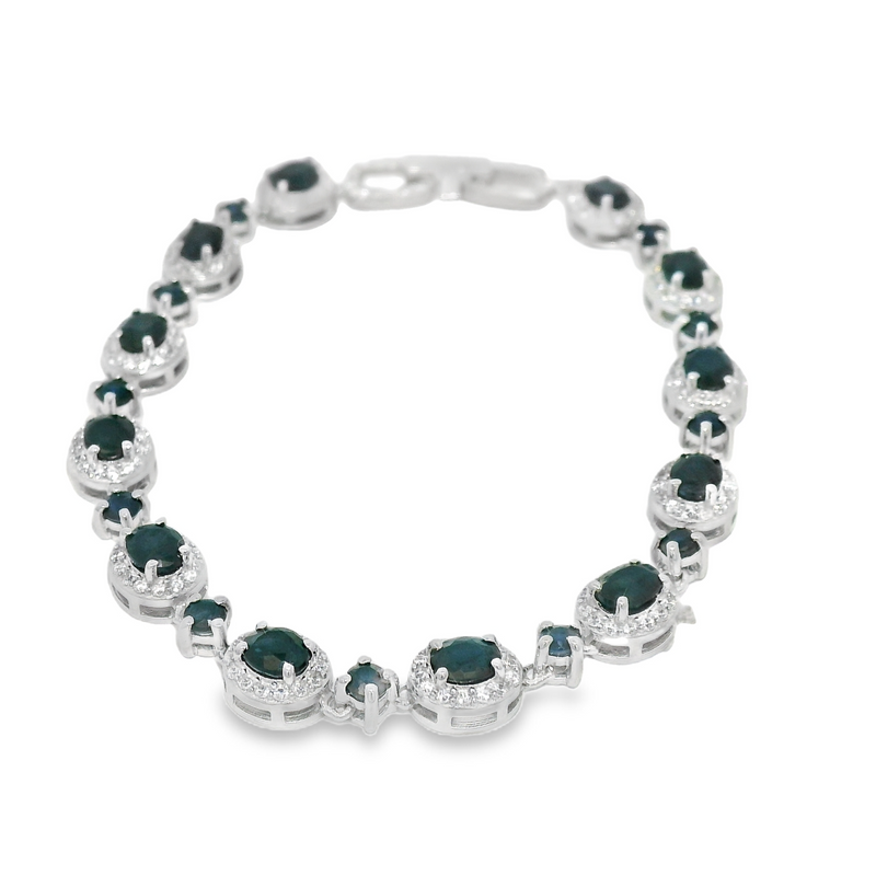 Pulsera de Piedras Preciosas Zafiro