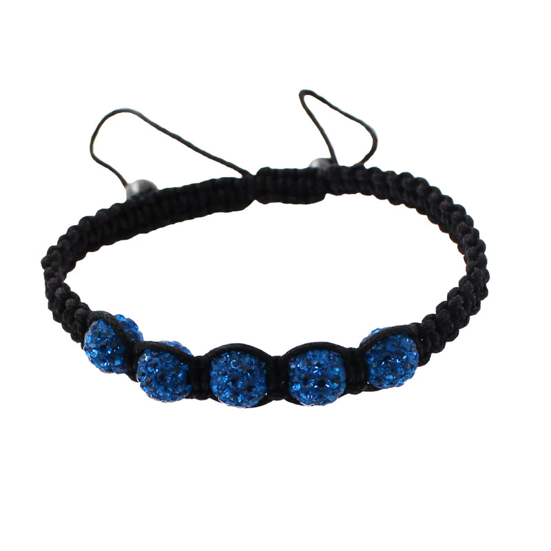 Pulsera Tejida Ajustable con Bolas de Fuego