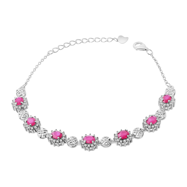 Pulsera Piedras Preciosas Rubi