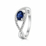Anillo Ojo Cruzado Piedra Natural Y Circonia