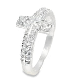Anillo Cruz de Circonia