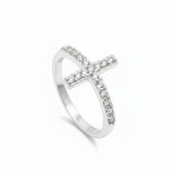 Anillo Cruz con Circonia
