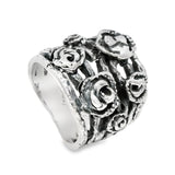 Anillo Oxidado Ramo de Flores