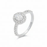 Anillo Ovalado Con Circonia