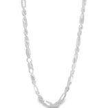 Cadena De Plata Estilo Figaro Delgada 50 CM