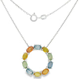 Collar Aster de Zafiro Multicolor Multi Zafiro