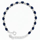 Pulsera Con Piedras Preciosas Zafiro