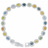 Pulsera Iris de Zafiro Multicolor