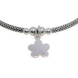 Pulsera Rigida con Flor