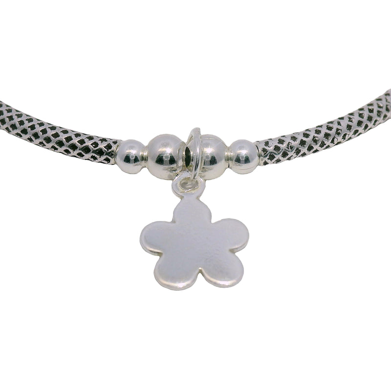 Pulsera Rigida con Flor