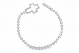 Pulsera Circonia Con Cruz Brillante