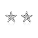 Aretes De Estrella Con Circonia