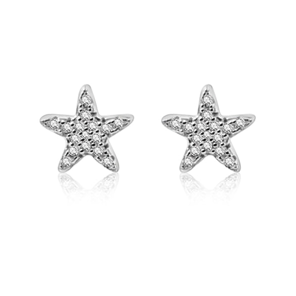 Aretes De Estrella Con Circonia