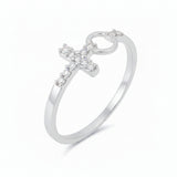 Anillo de Circonia Cruz y Círculo