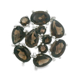 Anillo Piedras Preciosas Smoke Stone 8