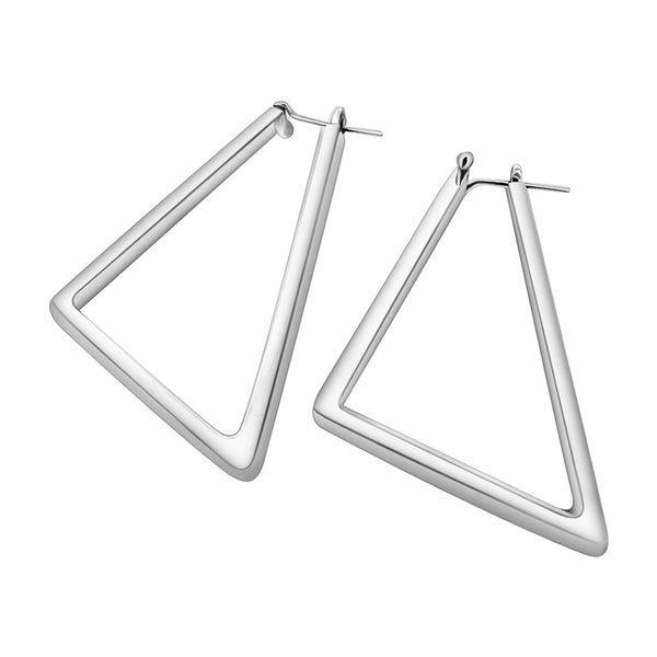 Aretes Triángulo De Plata