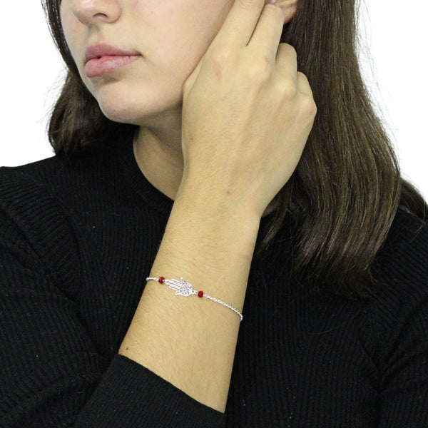 Pulsera De Mano De Fátima Con Cuencas