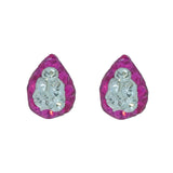 Aretes de Gota con Cristal