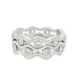 Anillo de Plata Circulos de Circonia