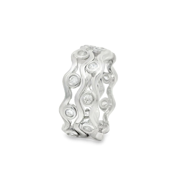 Anillo de Plata Circulos de Circonia 5