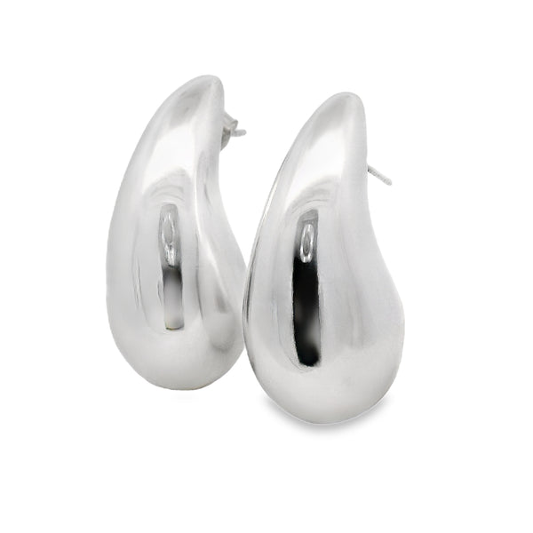 Aretes De Gota Grandes Electroformado