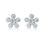 Arete de Flor con Cristales
