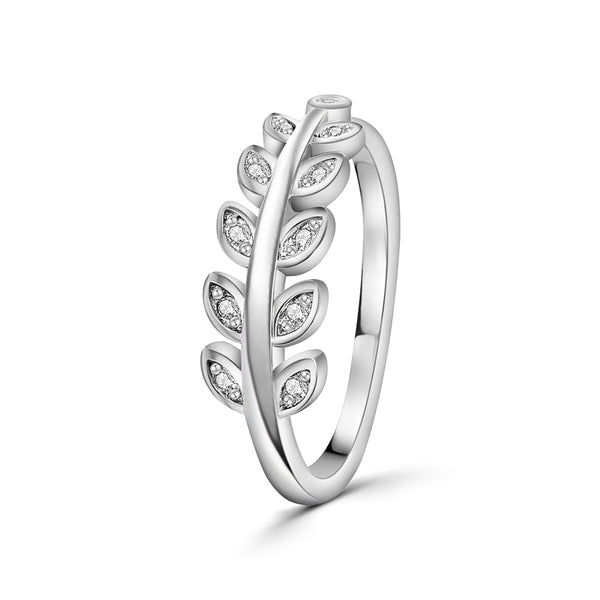 Anillo De Plata Con Circonia #6